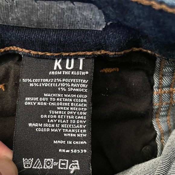 Kut From the Kloth High Rise Relaxed Fit Skinny Size 8 - Picture 12 of 12